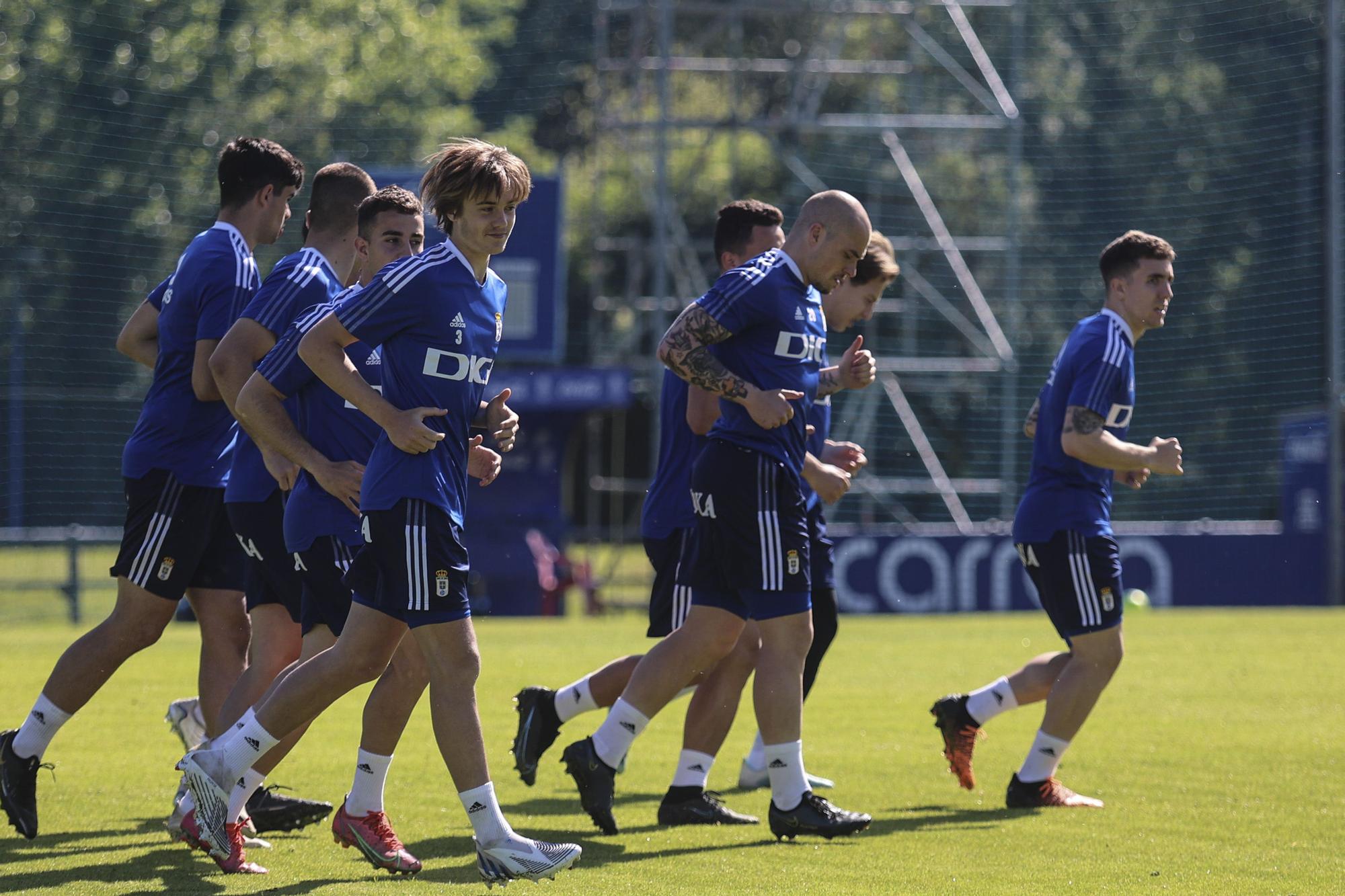 Las imágenes del entrenamiento del Oviedo