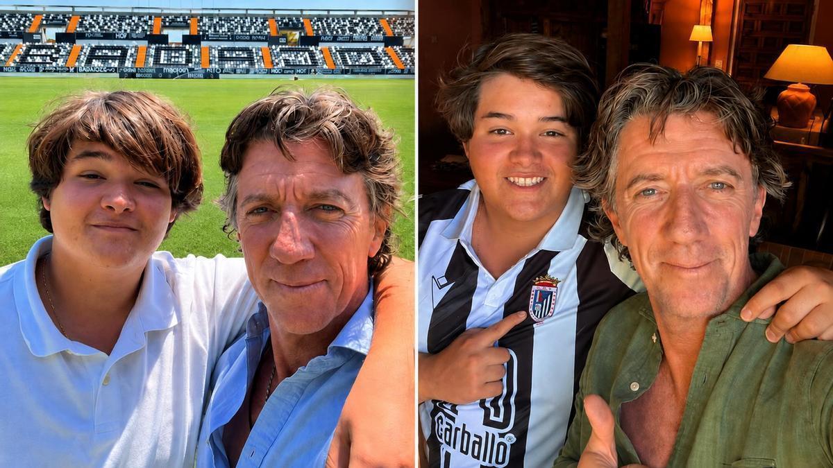 Colate Vallejo-Nágera con su hijo Nico.