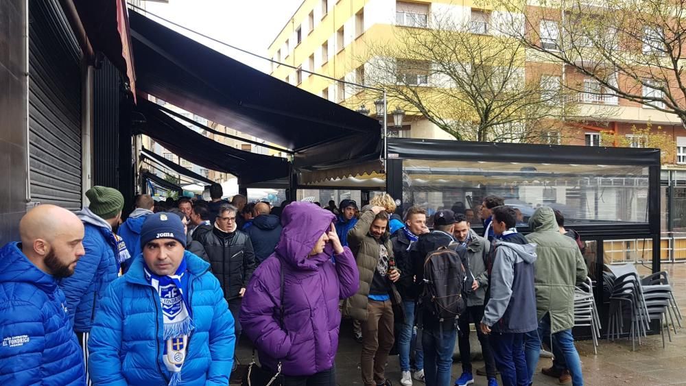 Derbi asturiano:  Así se vive los momentos previos al partido entre Real Oviedo y Sporting