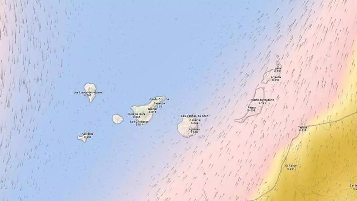 La Aemet prevé cielos nubosos, menos calor y lloviznas este lunes en Tenerife