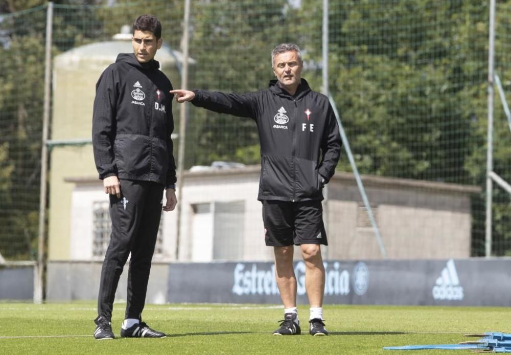 El Celta prepara en A Madroa el duelo ante el Leganés