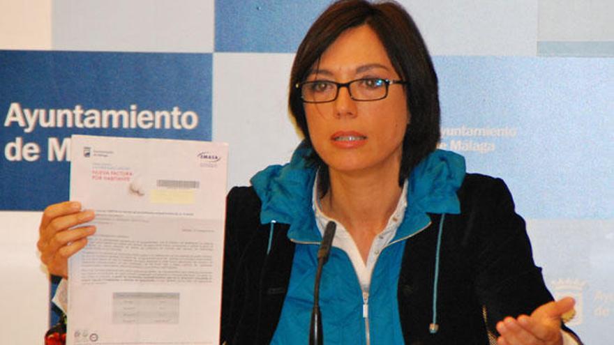 María Gámez anunció ayer una campaña para intentar derogar la nueva tarifa del agua.