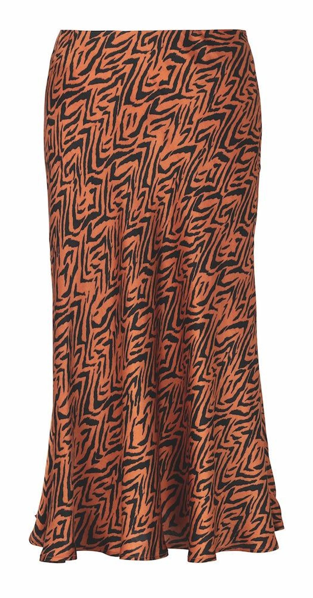 Falda de estampado animal de C&amp;A (Precio: 29,90€)