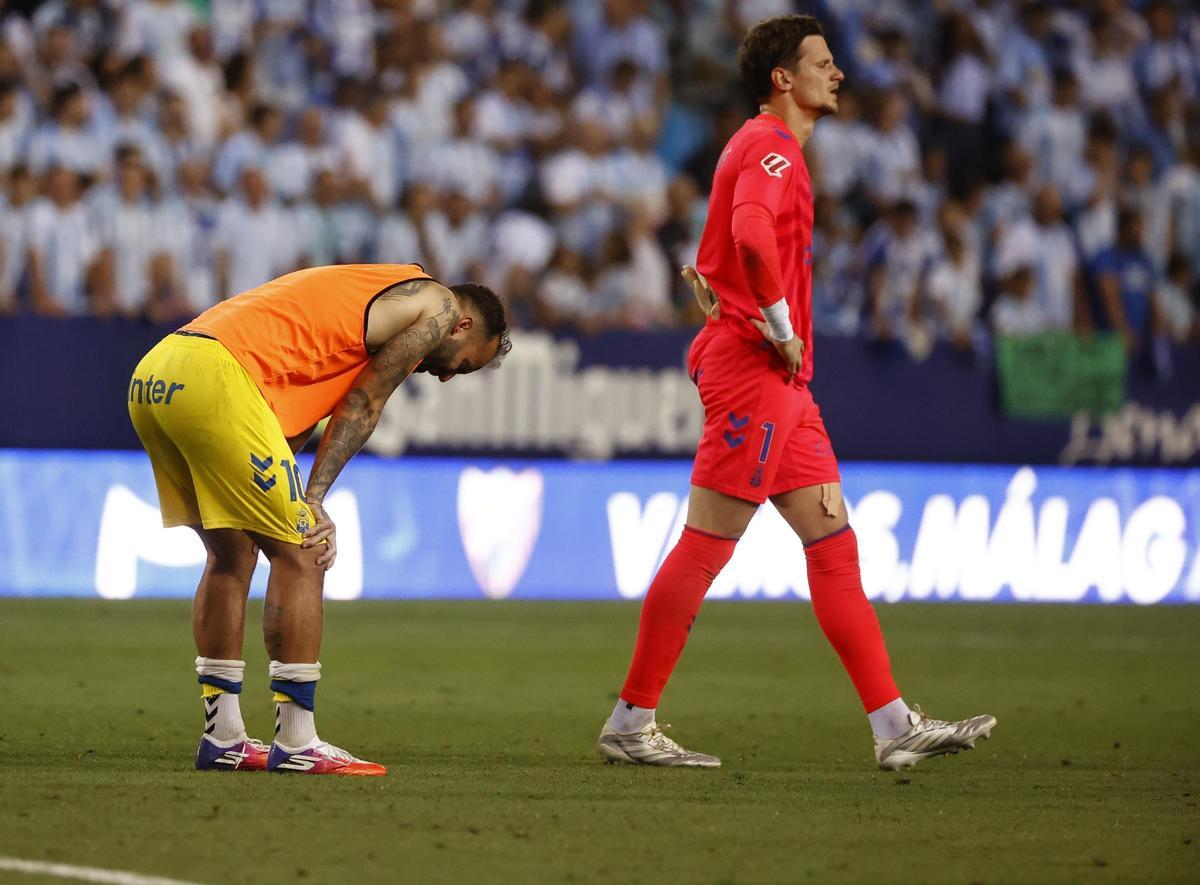 El lamento de Jesé en La Rosaleda. En segundo plano, el meta Horkas.
