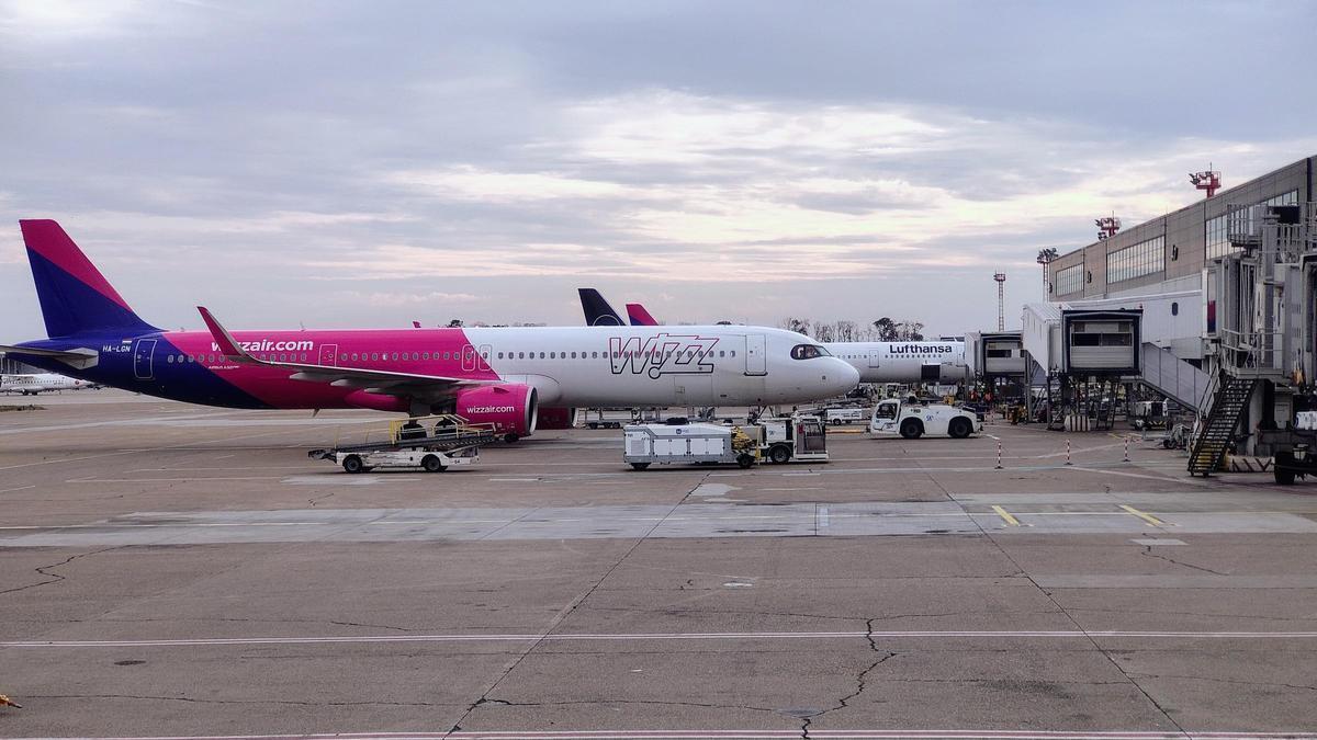 Avión de Wizz Air A321 de 239 plazas que se utilizaría entre Vigo y Londres este invierno