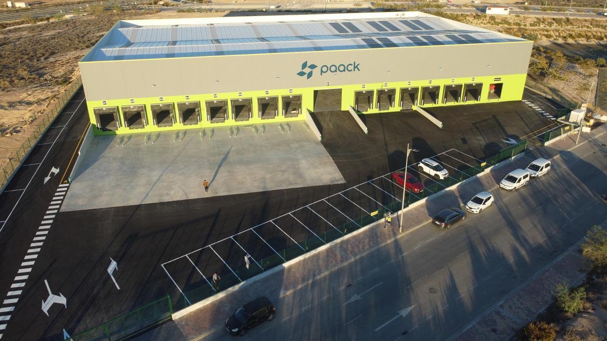 La empresa de paquetería Paack, en el parque logístico del Sureste de Murcia.