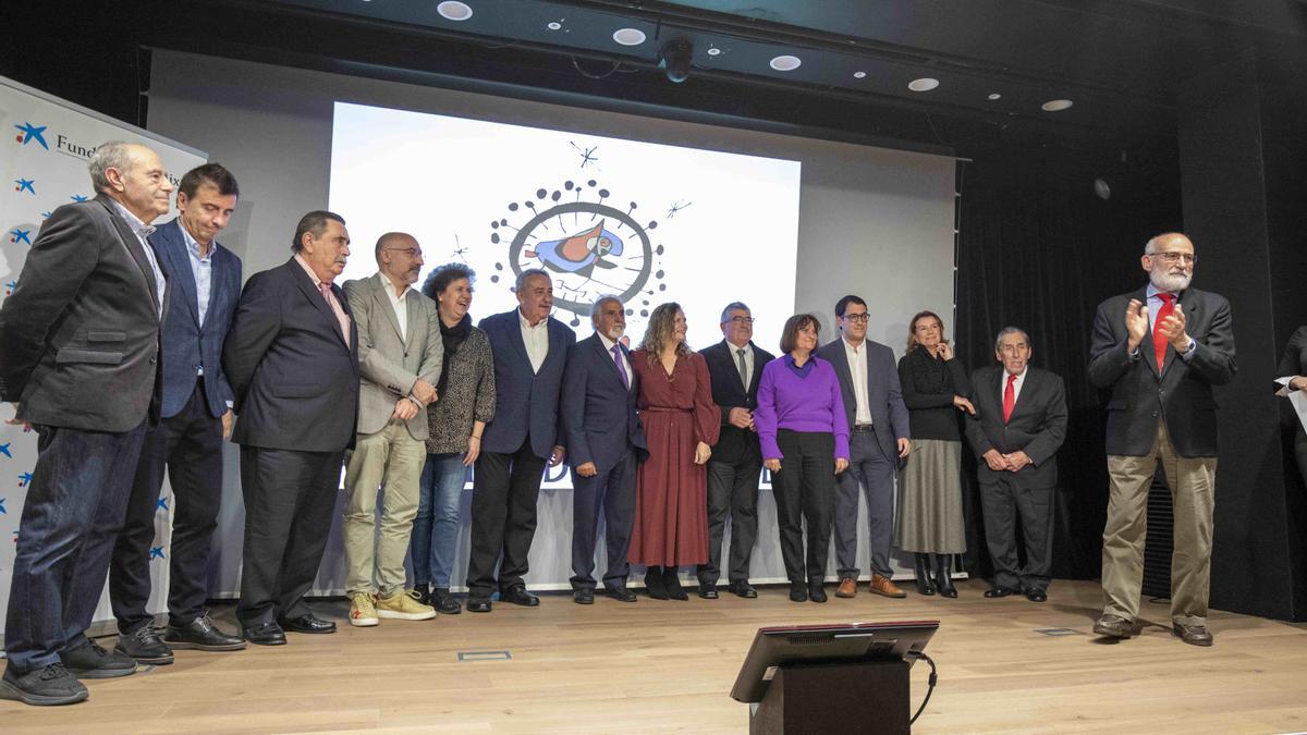 Otro momento de la gala de premios con los participantes en la noche de galardones.