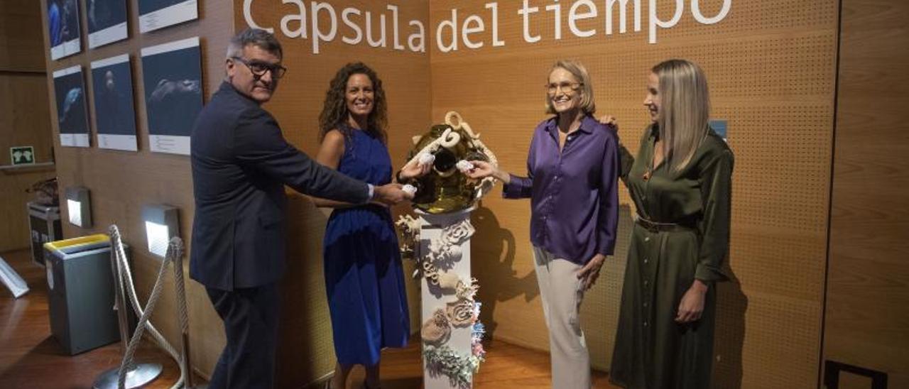 José Espín, Laura Madrueño,
Celia Calabuig i Helena 
Casanovas. |   DANIEL TORTAJADA