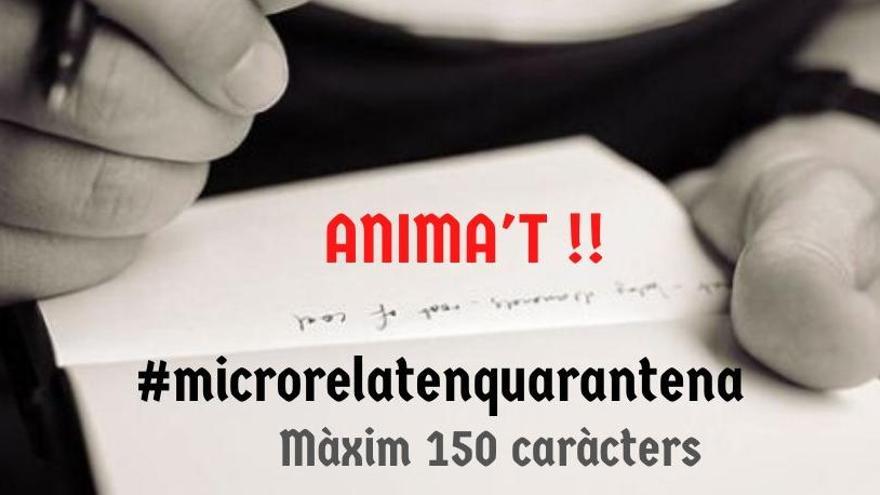 Can Sales propone escribir &quot;Microrrelats en quarentena&#039;