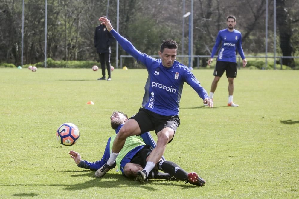 Entrenamiento del Real Oviedo en El Requexón