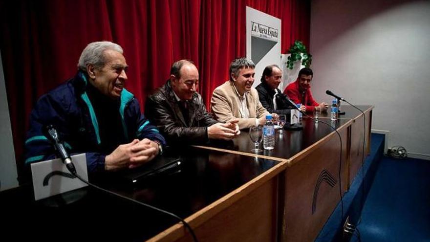 Desde la izquierda, Ramón González, José María Tejero, Luis Antonio García (moderador), José Manuel Muñiz y Omar Valdés.