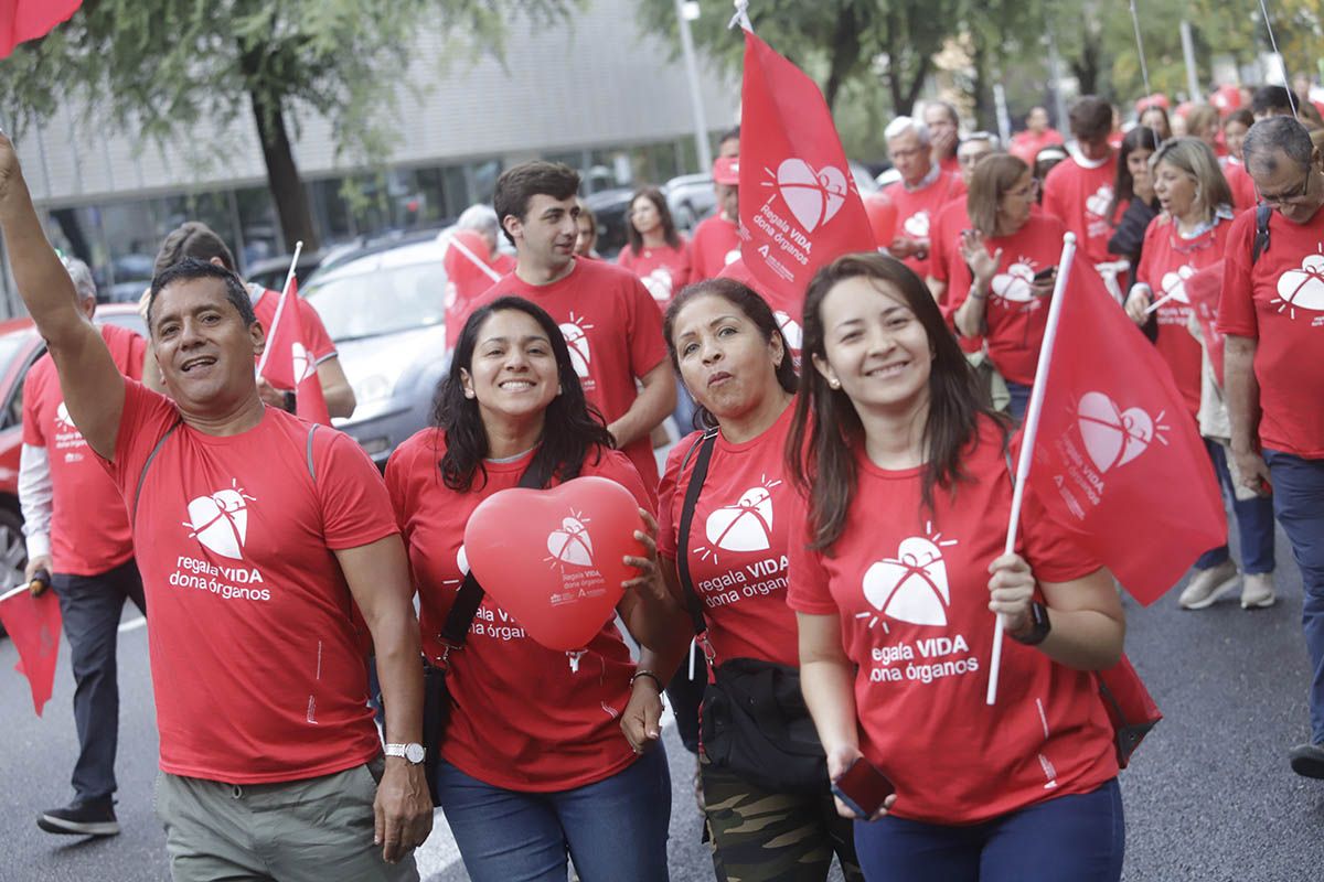 La marcha de la donación, en imágenes