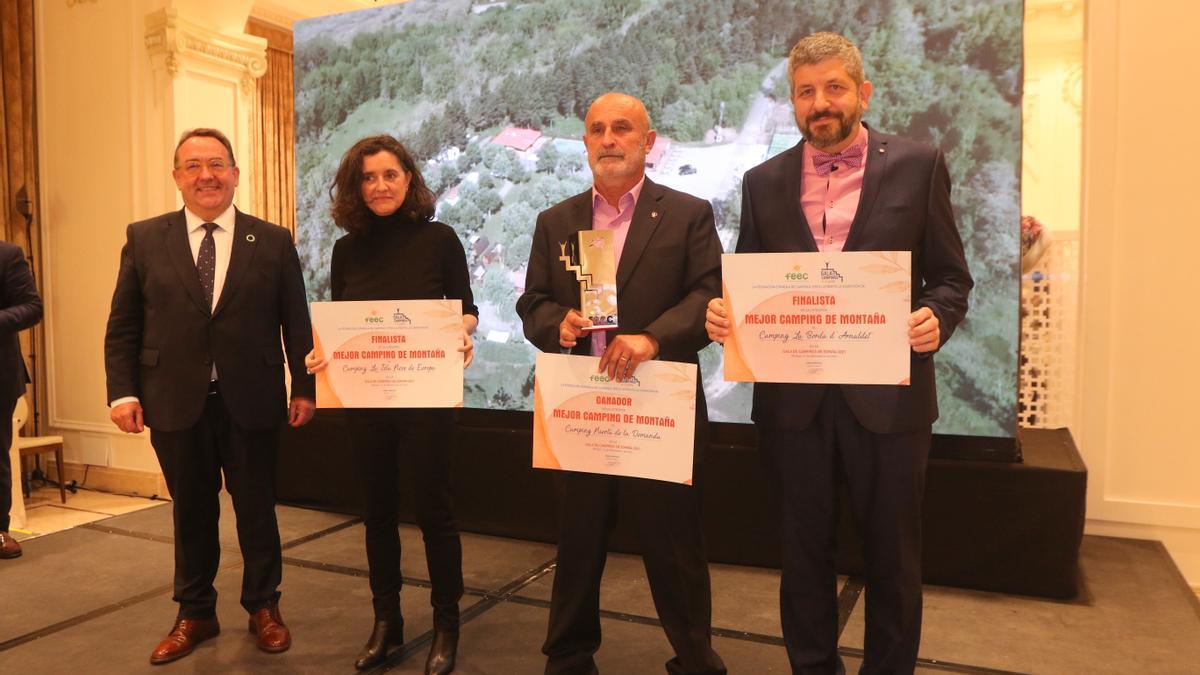 Entrega de los premios de mejor camping de montaña