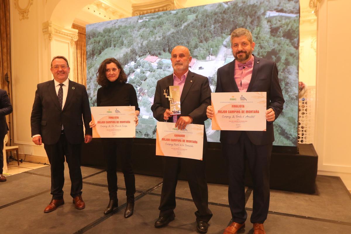 Entrega de los premios de mejor camping de montaña