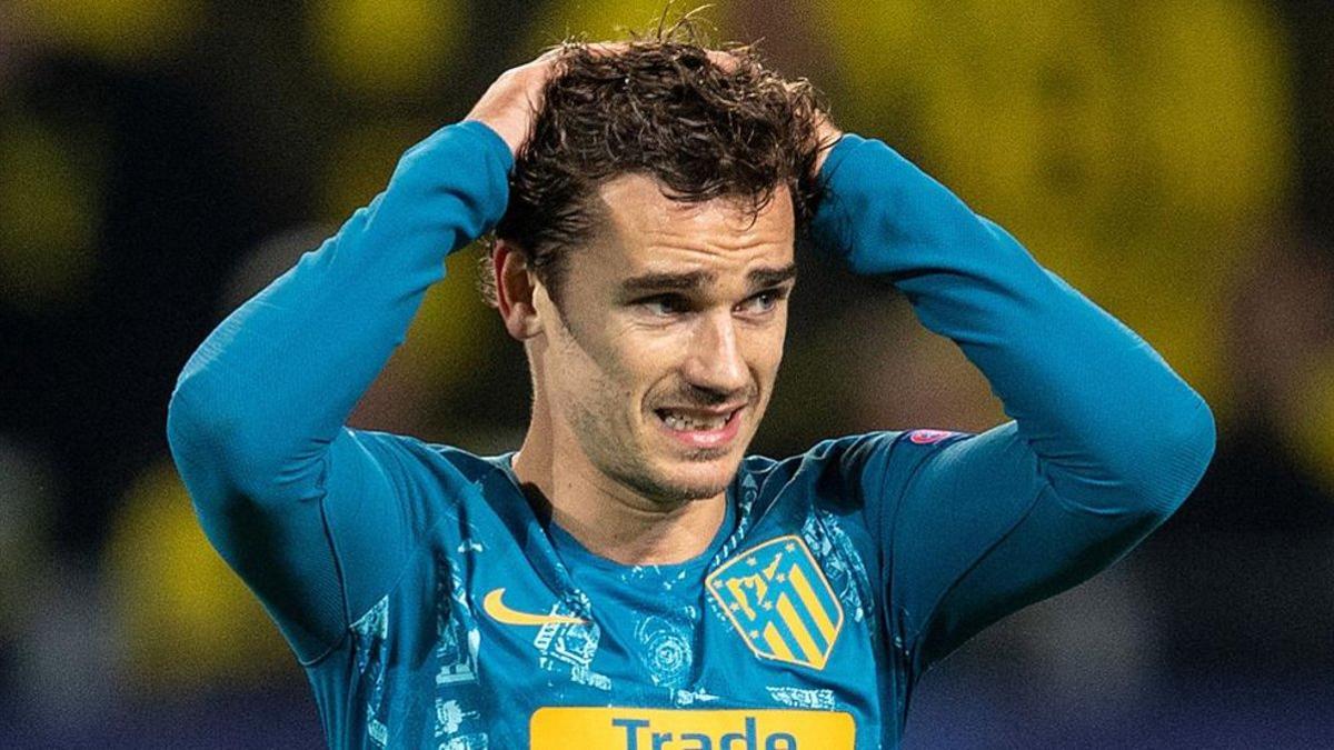 Griezmann, con gesto apesadumbrado, tras la dolorosa goleada encajada