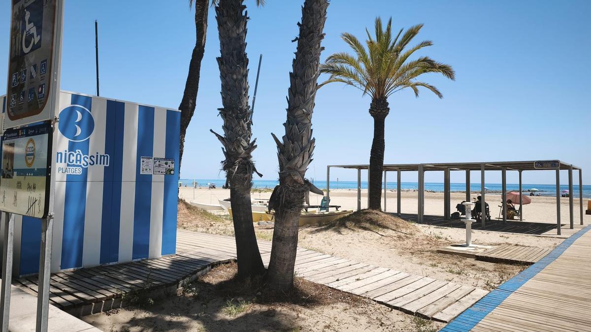 Playa l'Almadrava de Benicàssim, donde ha tenido lugar el incidente