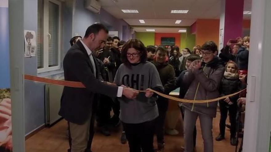 El alcalde y la concejal en la apertura de las instalaciones.