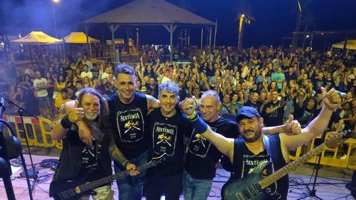 El grupo 'Sentencia' en directo.