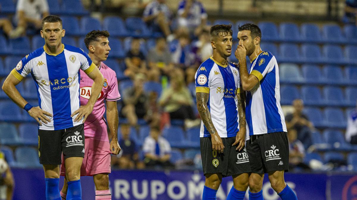 Imagen del partido de la primera vuelta entre el Hércules y el Espanyol disputado en Alicante en la jornada 4.