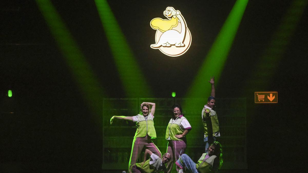 Estreno de 'Supersaurio, el musical' el pasado viernes en el Teatro Cuyás de Las Palmas de Gran Canaria.