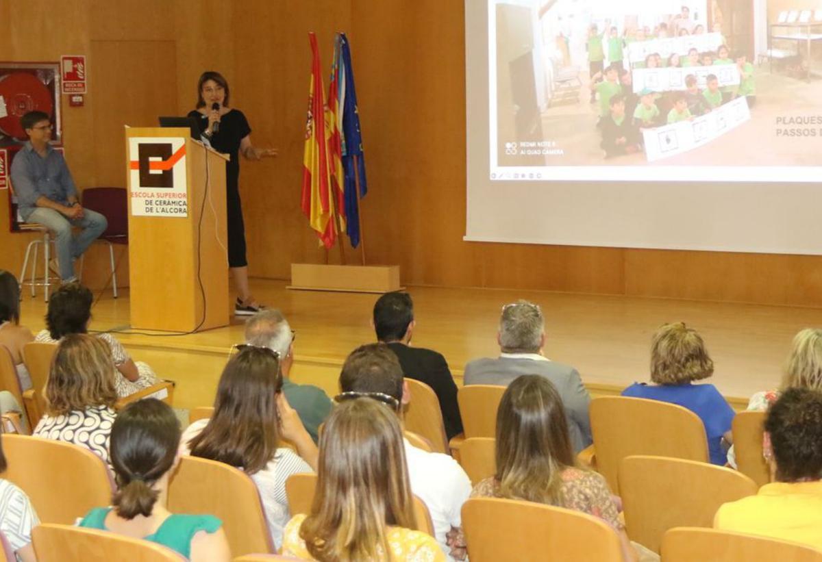 Sandra Catalán fue una de las profesoras que participaron en la jornada.
