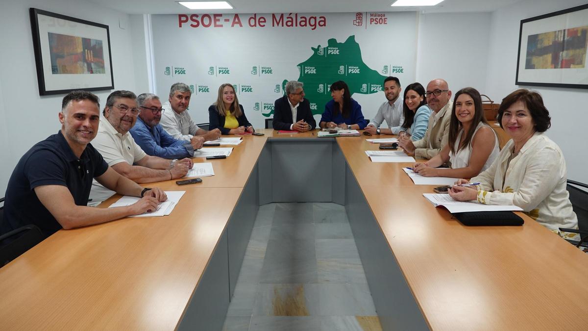 La secretaria regional de Agricultura, Ganadería y Políticas del Mar del PSOE de Andalucía, Victoria Fernández, ha mantenido una reunión con alcaldes y portavoces socialistas de la provincia de Málaga.