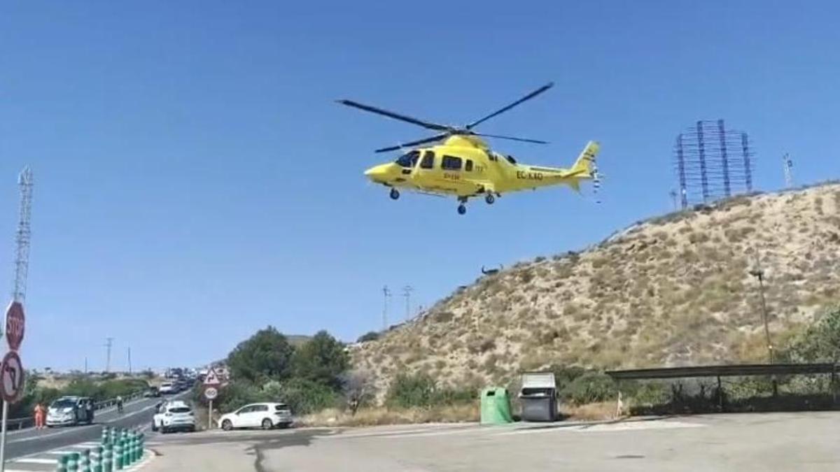 Imagen del accidente en La Vila Joiosa.