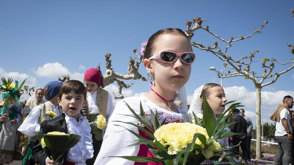 Ofrenda floral a la Mare de Déu del Lledó celebrada en el año 2019.