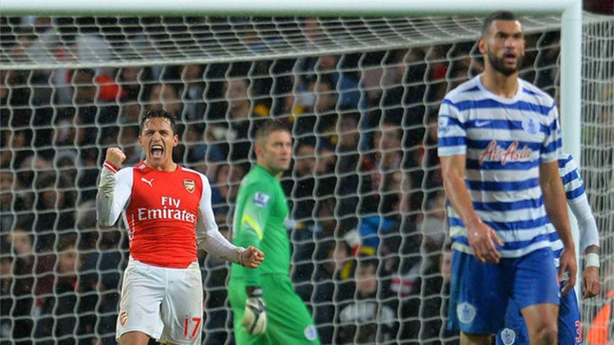 Alexis abrió el marcador ante el QPR