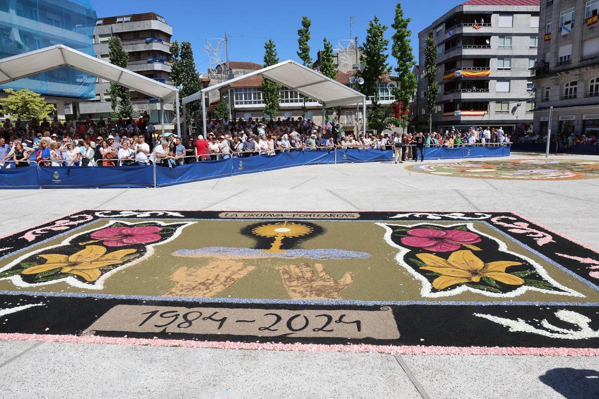 La procesión de Corpus Christi en Ponteareas