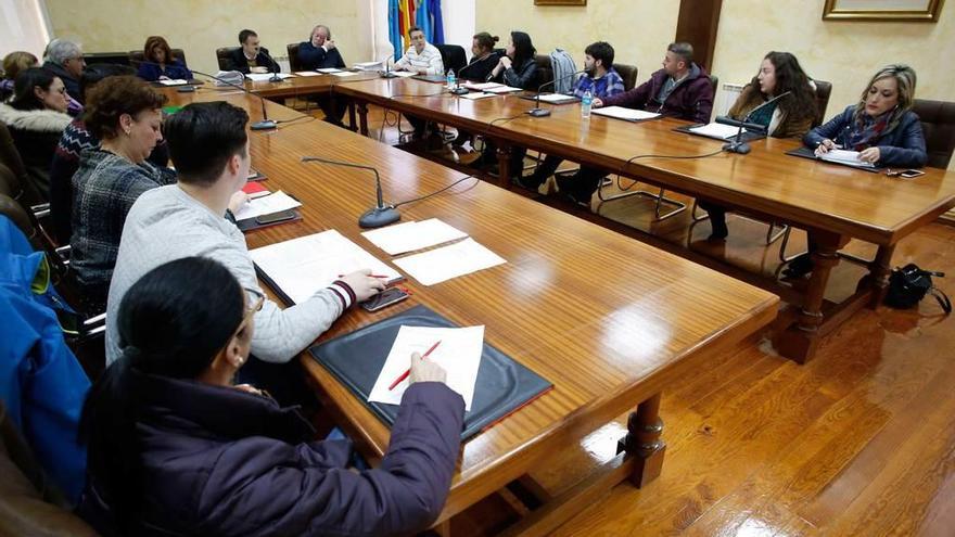 El Pleno municipal de ayer en el Ayuntamiento de Corvera.