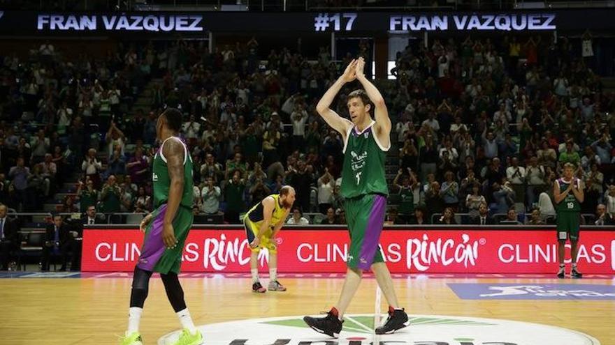 Fran Vázquez, justo tras lograr batir el pasado domingo el récord de tapones de la Liga Endesa.