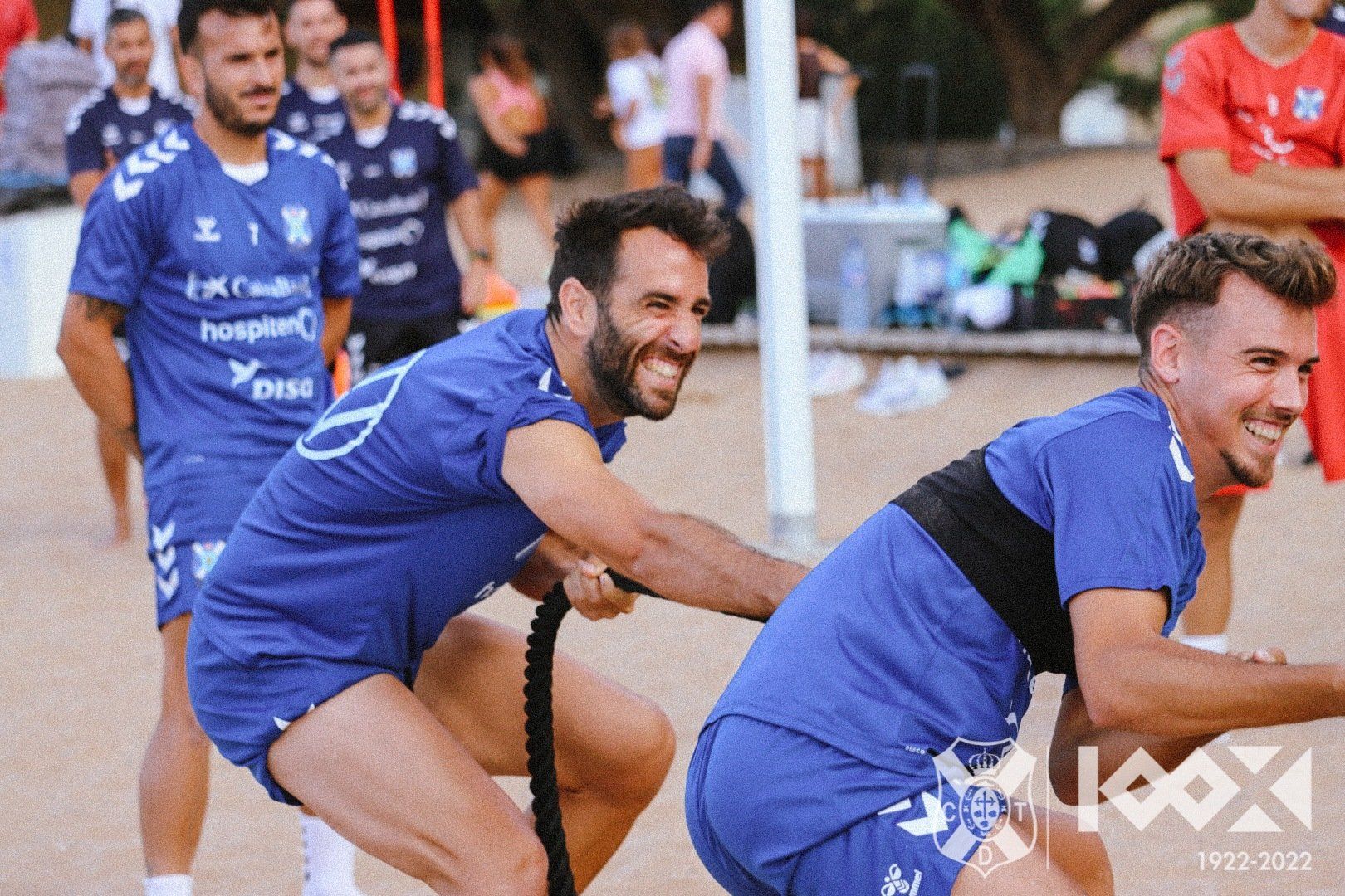 Entrenamiento del CD Tenerife en Las Teresitas