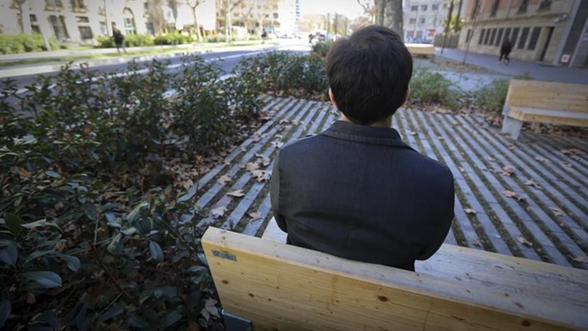 Jorge García, uno de los alumnos que ha denunciado al subdirerectos del colegio de Sants-Les Corts.