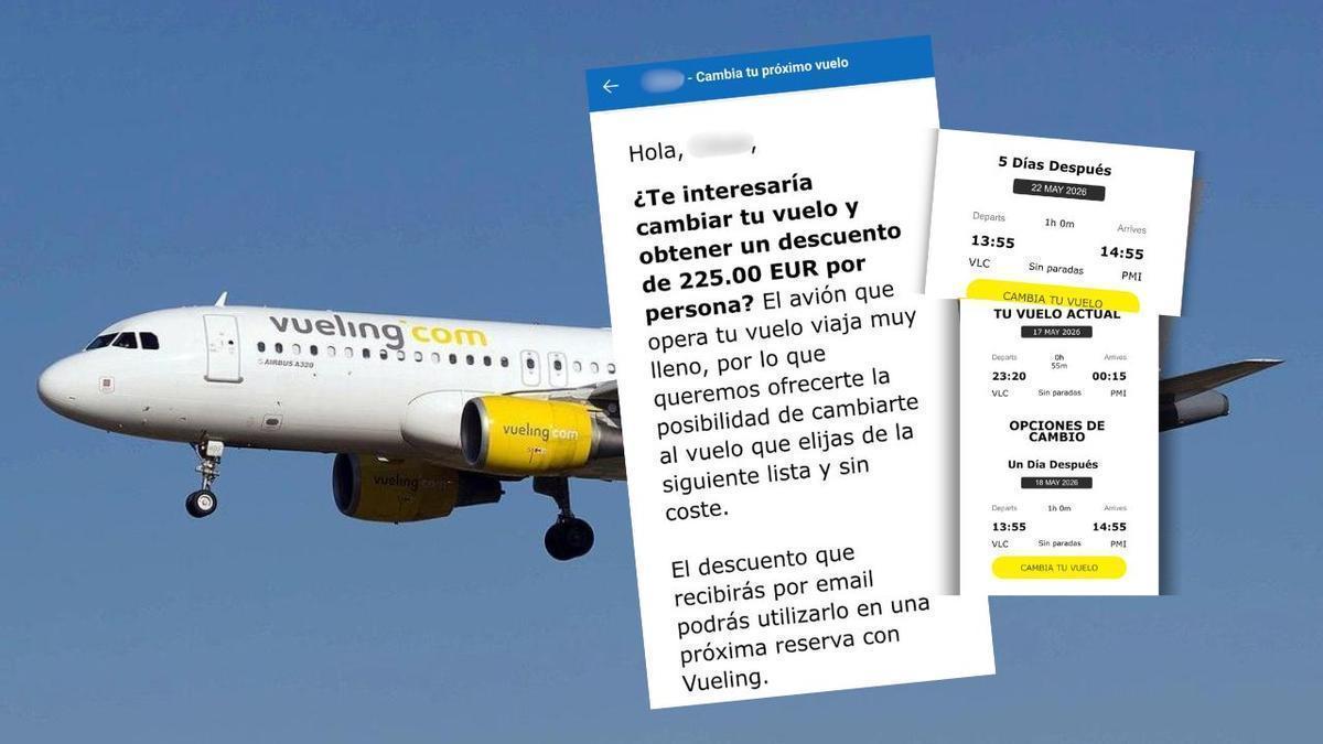 Vueling ofrece hasta 225 euros para que pasajeros cambien su vuelo de vuelta a la isla tras el partido del RCD Mallorca