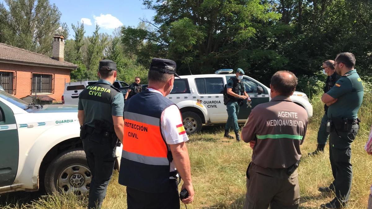 Dispositivo que participó en la búsqueda de la desaparecida en Alcorcillo.