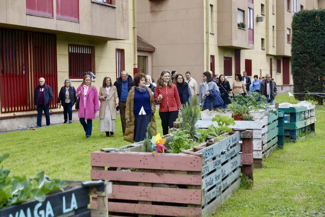 El nuevo huerto urbano de la zona oeste de Gijón, en imágenes