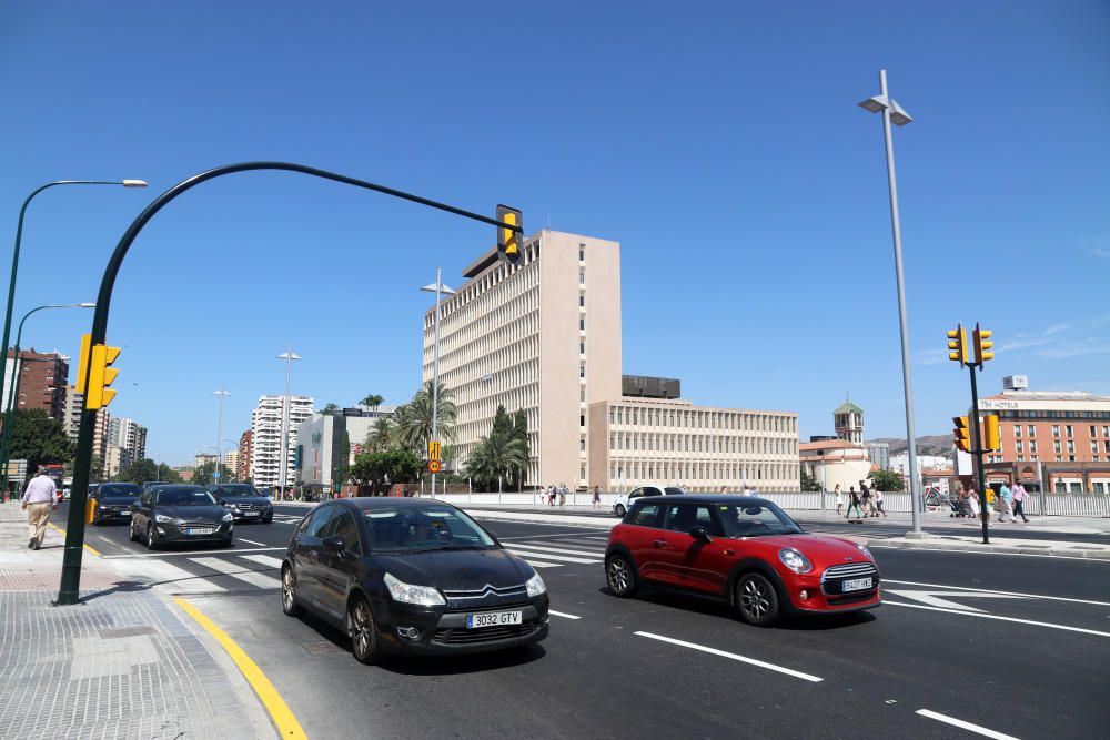 La avenida de Andalucía queda libre de las obras del metro de Málaga tras diez años.