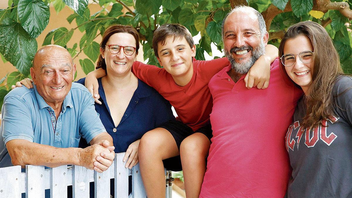 Ein eingespieltes Team: Opa Gabriel Cerdà, Mutter Joana Cerdà, Sohn Toni, Vater Tomeu Ferrer und Tochter Maria