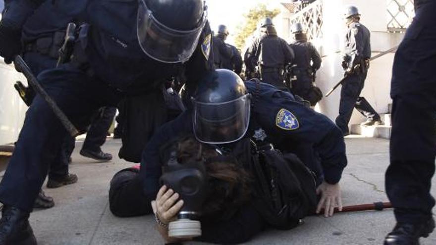 Enfrentamientos en Oakland.