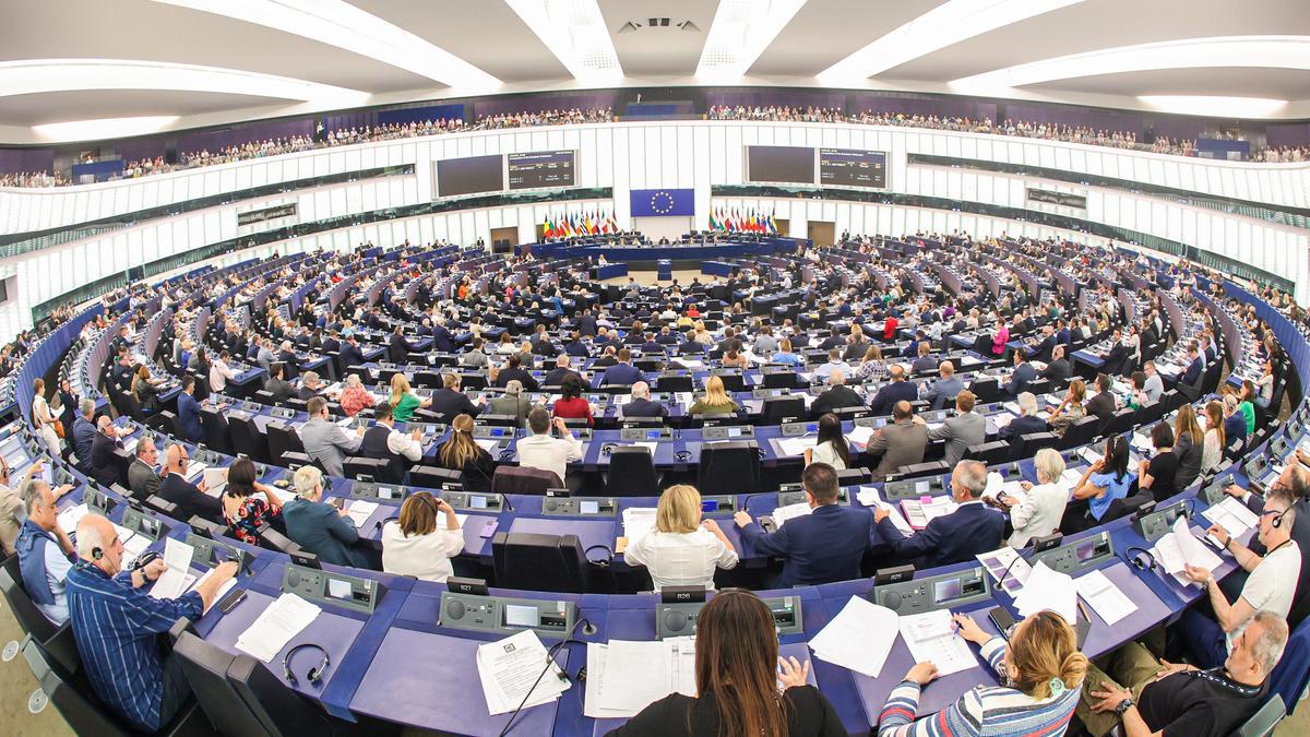 FILED - 15 June 2023, France, Strasbourg: A general view of a plenary session of the European Parliament. European Union lawmakers on Tuesday rejected a contested bill aimed at restoring damaged ecosystems after backlash from conservative parliamentarians