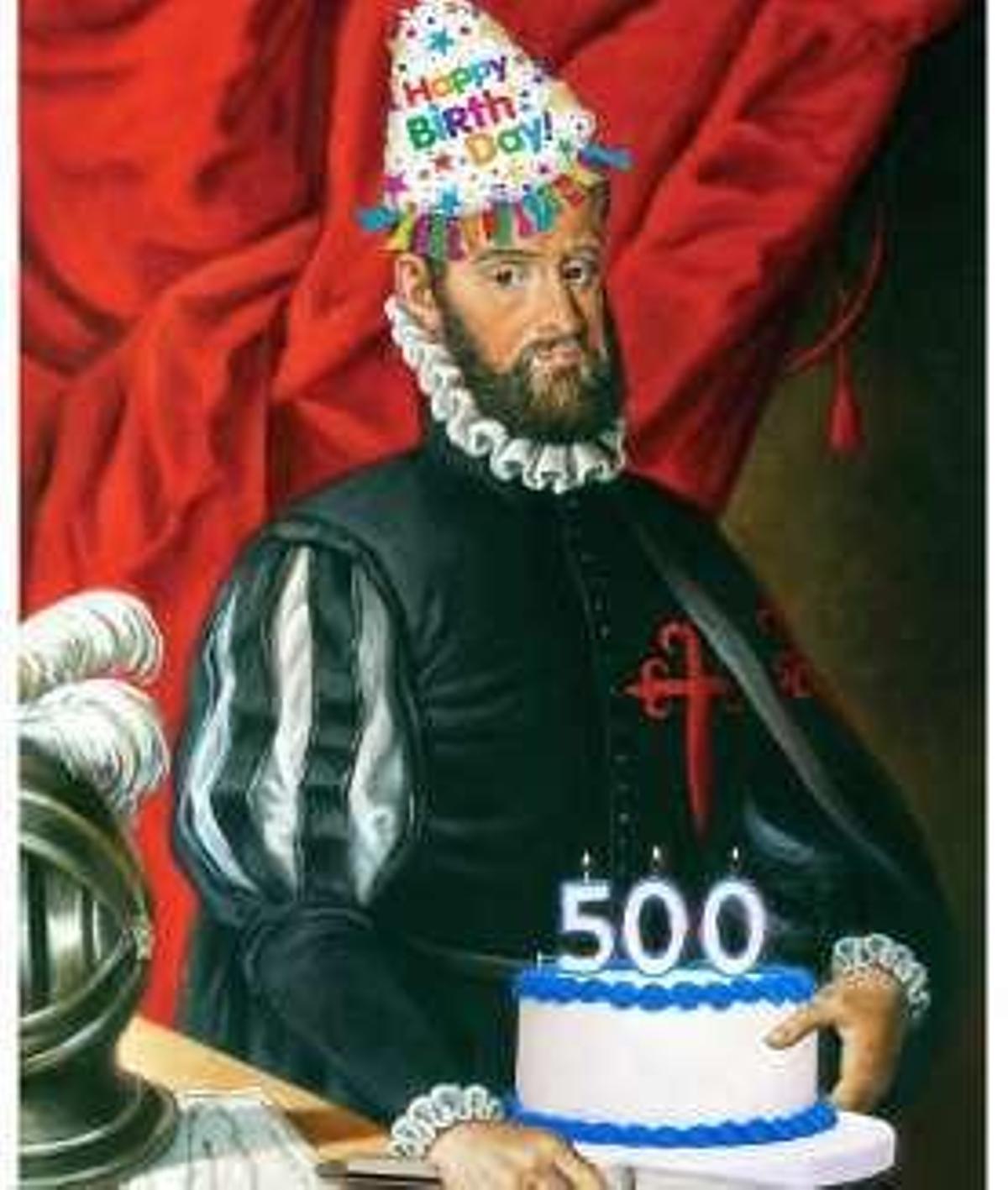 Pedro Menéndez sopla 500 velas americanas
