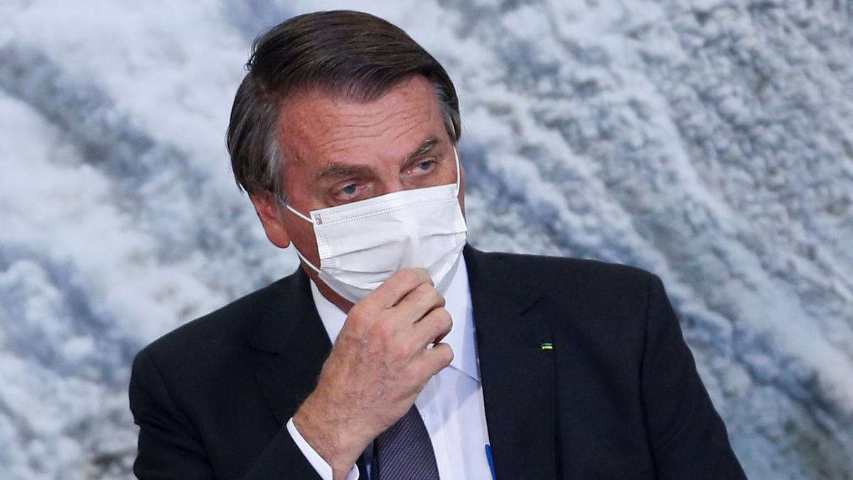 El presidente de Brasil, Jair Bolsonaro, durante un acto oficial este martes.