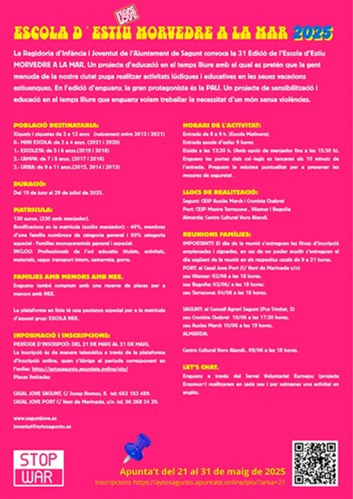 Cartel de la Escola d'Estiu.