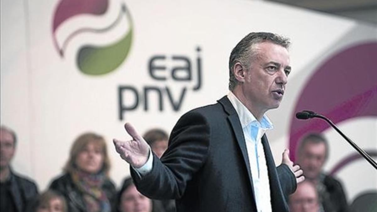 El lendakari, Iñigo Urkullu, en un acto del PNV.