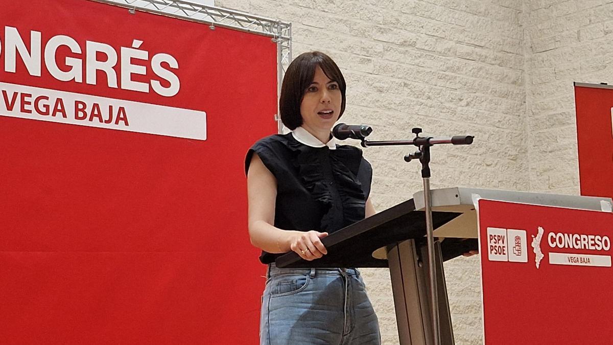 Diana Morant interviene en el congreso del PSPV en la Vega Baja