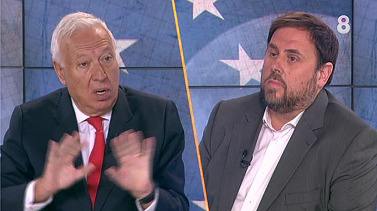 Margallo y Junqueras en ’8 al día’.