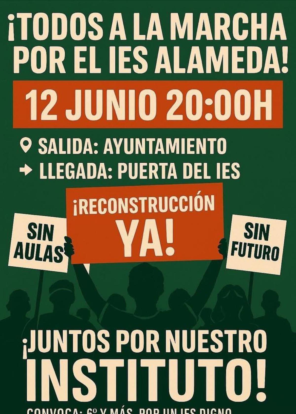 Manifestación IES Alameda de Utiel.