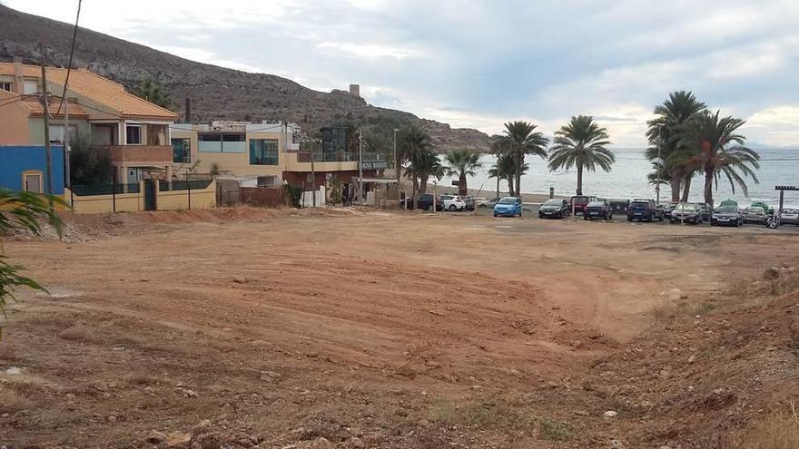 Estado actual de la parcela donde se ubicaba el antiguo cuartel de la Guardia Civil de La Azohía.