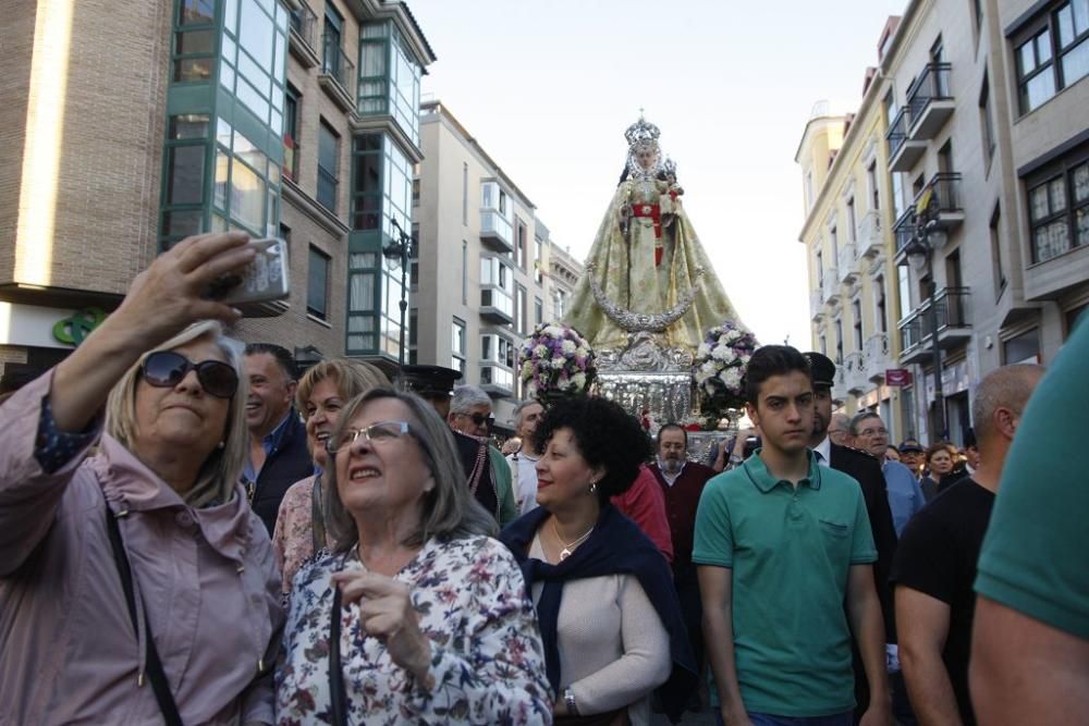 La Virgen de la Fuensanta vuelve a su santuario